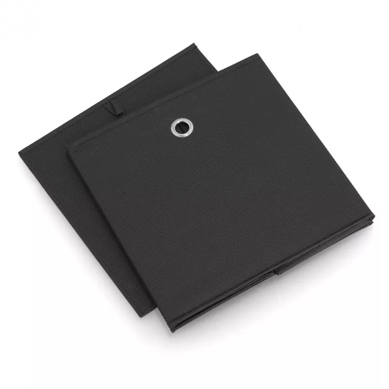 Zeller 14113 Vlies opbergbox, 30 L, 32 x 32 x 32 cm, zwart