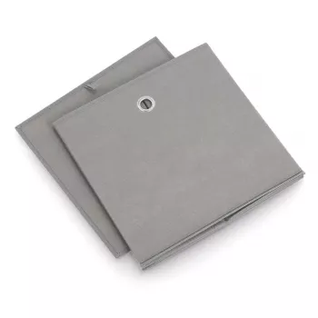 Zeller 14110 opbergbox van vliesstof, 30 l, 32 x 32 x 32 cm, grijs