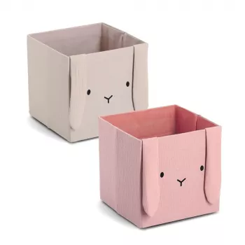 Zeller Rabbit opbergbox beige 28 x 28 x 28 cm (14492)