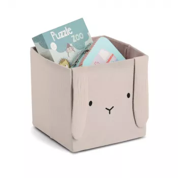 Zeller Rabbit opbergbox beige 28 x 28 x 28 cm (14492)