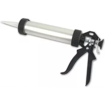 Brüder Mannesmann 482-100 handmatige kitspuit voor 310 ml patronen, skeletframe, rood/zwart