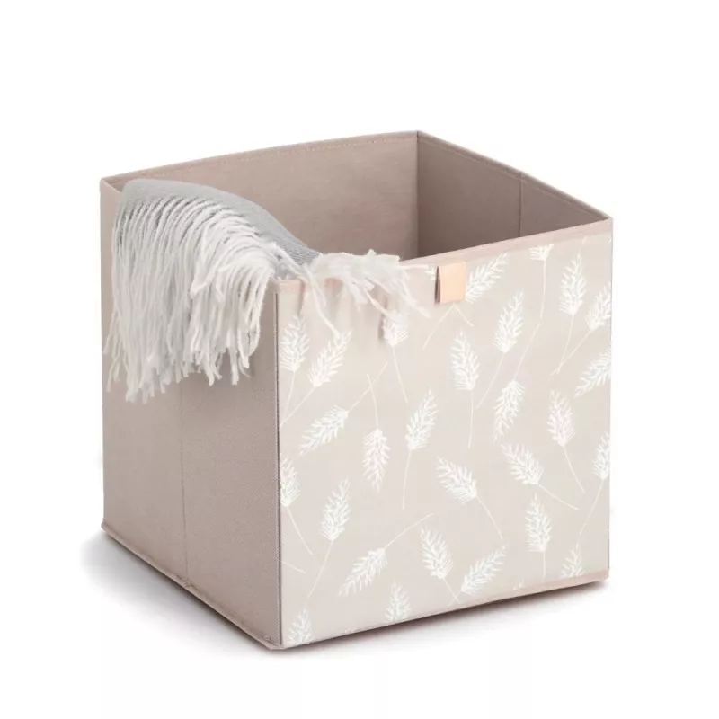 Zeller Pampasgras opbergbox beige 32 x 32 x 32 cm 14538