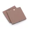 Zeller Mocca kubus-opbergbox 32 x 32 x 32 cm met deksel en handgreep 14541