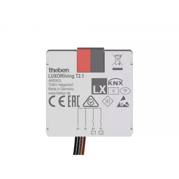 Theben LUXORliving T2.1 tastersinterface 2-kanaals inbouw 4800403