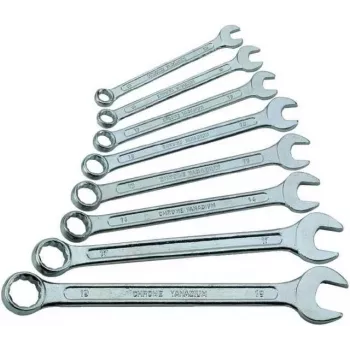 Brüder Mannesmann 8-delige ring-steeksleutelset DIN 3113, chroom-vanadiumstaal, 6-13 mm 130-08 DIN