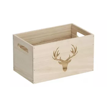 Zeller Hirsch opbergbox naturel 25 x 15 x 14 cm (15220)