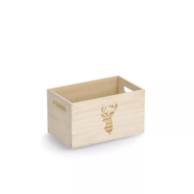 Zeller Hirsch opbergbox naturel 25 x 15 x 14 cm (15220)