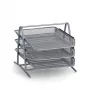 ZELLER MESHLINE 3-staps A4 aluminium briefbak, zilver 17701