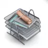 ZELLER MESHLINE 3-staps A4 aluminium briefbak, zilver 17701