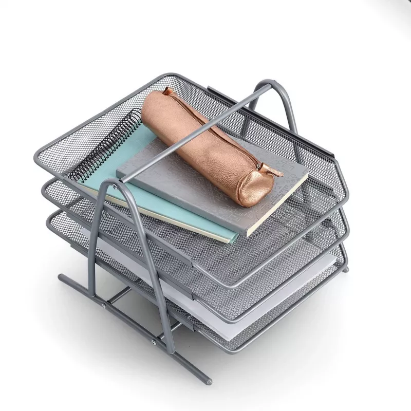 ZELLER MESHLINE 3-staps A4 aluminium briefbak, zilver 17701