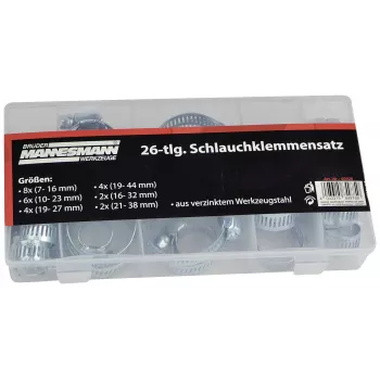 Brüder Mannesmann M60026 Slangklemmenset, 7-44 mm