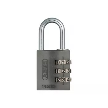 ABUS 466229 massief messing hangslot met gehard stalen beugel, 30 mm, gelijksluitend? Nee, ongelijksluitend, 2 sleutels