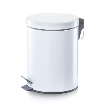 Zeller Kick pedaalemmer 5 L wit 18700