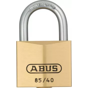 ABUS 85/40 messing hangslot met gehard stalen beugel, 40 mm, gelijksluitend, 2 sleutels 806308