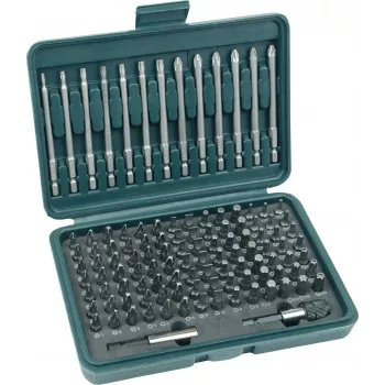 BRÜDER MANNESMANN 113-delige bit-box-set, S2-stalen bits in etui 29830