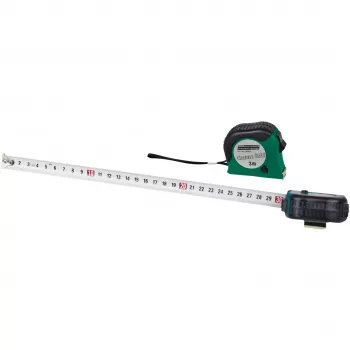 Brüder Mannesmann M80503 5 m meetlint met 19 mm stalen band, gerubberde ABS-behuizing, metrisch, klasse II