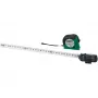 Brüder Mannesmann M80503 5 m meetlint met 19 mm stalen band, gerubberde ABS-behuizing, metrisch, klasse II