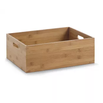 Zeller opbergbox naturel 40 x 30 x 14 cm bamboe 13341