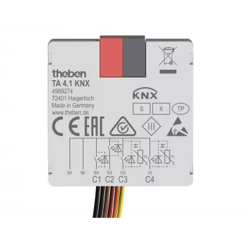 Theben KNX taster-interface binaire ingang 4-kanaals TA 4.1 KNX (4969274)