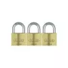 ABUS 82 serie messing hangslot-set, gelijksluitend, 45 mm behuizing, 3-pack 11825 8