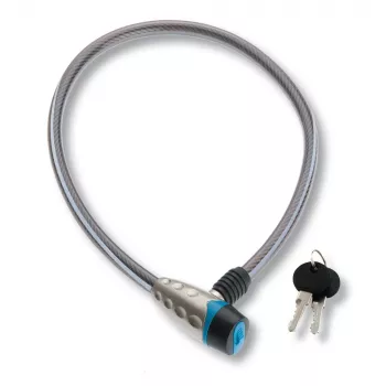 BURG WÄCHTER kabel fietsslot 650 80 Reflex, 800 mm, zwart met reflecterende strepen 34100