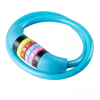 BURG WÄCHTER kabel fietsslot 210 C 65 BOYS, lichtblauw, 650 mm 39540
