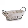 Zeller Countrystyle wilgenmand broodmand met crèmekleurige voering 18090