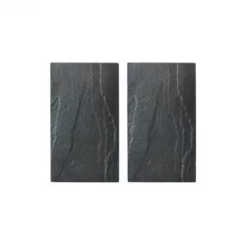ZELLER fornuisafdekking & snijplank set 2-delig bamboe-look veiligheidsglas 52x30 cm 26258