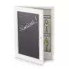 Zeller sleutelkast met schrijfbord wit met 6 haken (15124)