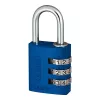 ABUS 145/30 Aluminium cijferslot, 3-cijferig, blauw