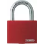 ABUS T65AL/40 aluminium hangslot met gehard stalen beugel, rood ABVS50011