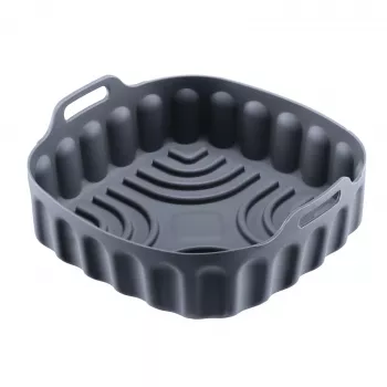 WESTMARK vierkante mini-bakvorm voor heteluchtfriteuses 18,5 x 18,5 cm siliconen antraciet 22012270