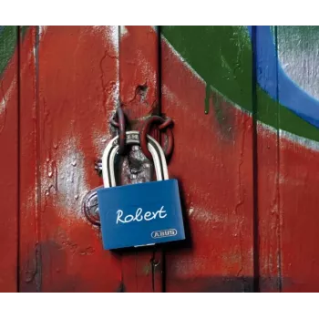 ABUS myLock T65AL/40 blauw aluminium hangslot met gehard stalen beugel 802829