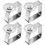 WESTMARK Tafelkleedklemmen Zilver, 4 stuks (64292260)