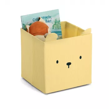 Zeller Bear Opbergbox Geel 28 x 28 x 28 cm 14491