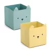 Zeller Bear Opbergbox Geel 28 x 28 x 28 cm 14491