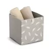 Zeller Feather Opbergbox Taupe 32 x 32 x 32 cm 14537