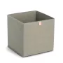 Zeller Khaki Stof-opbergbox 32x32x32 cm opvouwbare kubus-organizer 14540