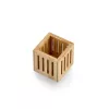 Zeller Bamboe Pennenhouder Bruin 8x8x8 cm 15201