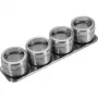 WESTMARK kruidenplank-set, 5-delig, bamboeplank met 4 glazen potjes, elk 90 ml 65152260