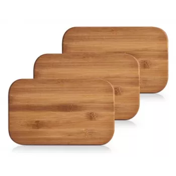 Zeller bamboe snijplank-set, bruin, 3-delig (25260)