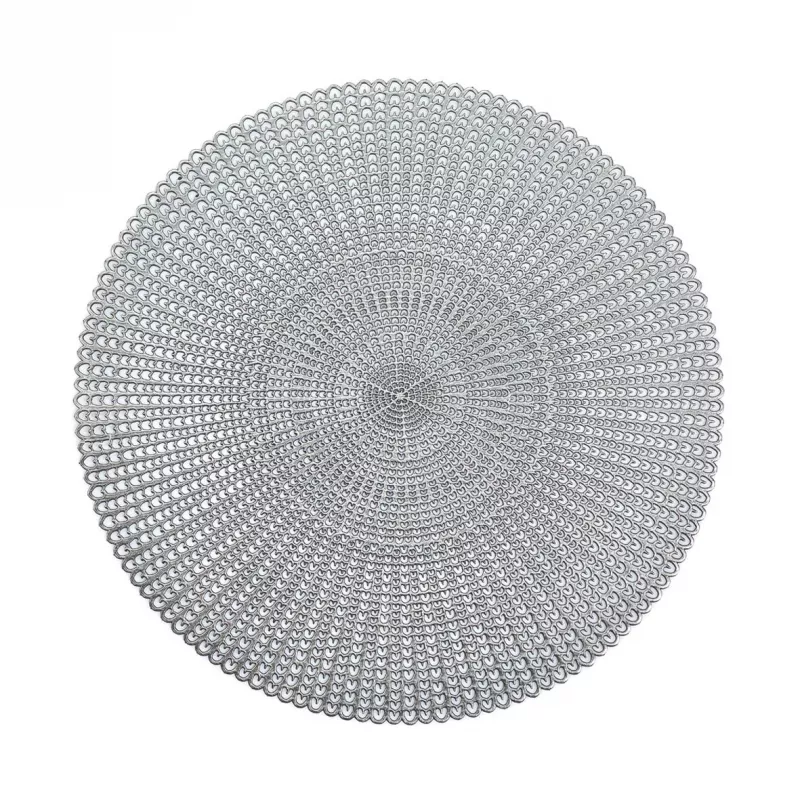 Zeller 6-delige zilveren placemat met uitsparingen (27002)