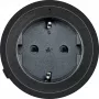 Schwaiger stopcontactadapter (huishoudstekker) voor modulaire stroomrail, zwart (MSPS0230)