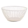 APS SVART ronde brood- en fruitmand, wit metaal, 175 mm 30425