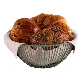 APS SVART ronde brood- en fruitmand, 200 mm, groen metaal 30471