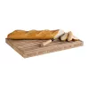 APS LETTER broodsnijplank 480x340x30 mm acaciahout met uitneembare kruimellade