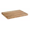 APS LETTER broodsnijplank 480x340x30 mm acaciahout met uitneembare kruimellade