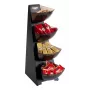 APS MULTI RACK 4-laags portiedispenser, roestvrijstaal zwart, 4 bakken 11414