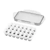 APS ijsblokjesbox met deksel, transparant/grijs, 2-delige set, polypropyleen, vaatwasmachinebestendig 36103