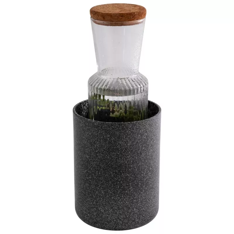 APS dressingpot / flessenkoeler FROSTFIRE, 1,5 L, zilver-zwart 36140